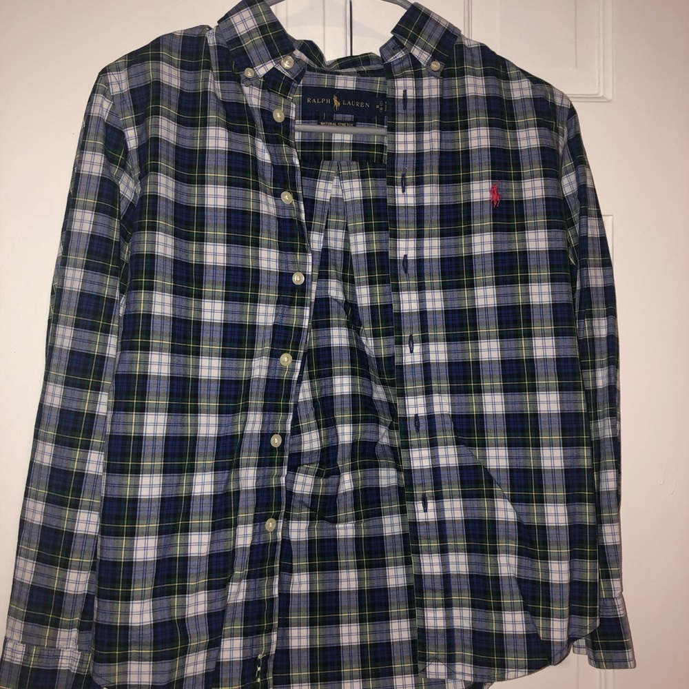 boys buttown down polo shirt